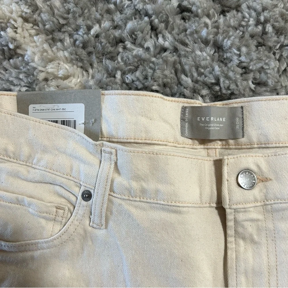 Everlane The Original Cheeky Jean in Chalk White sz‎ 35